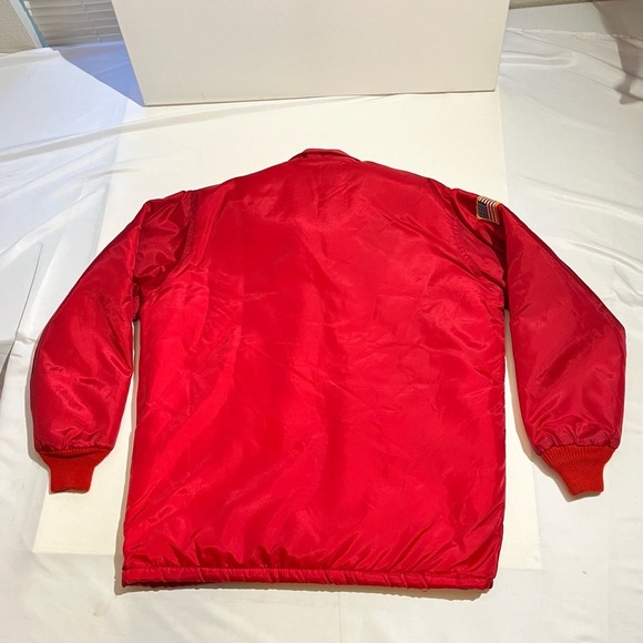 Vintage 60s Fishing Jacket Mens Large Niagara River Patch Sherpa Lined USA Coat - Picture 2 of 11